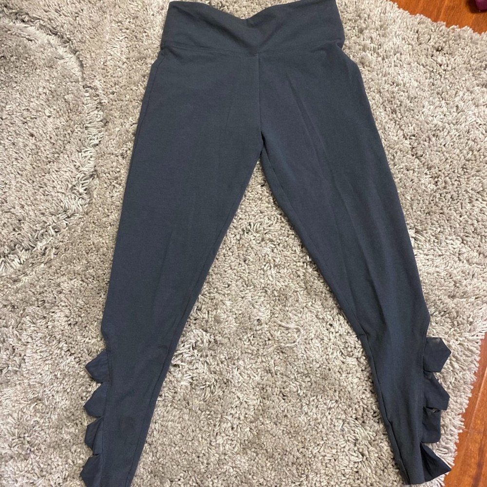 VS Grey Mesh Cutout Leggings